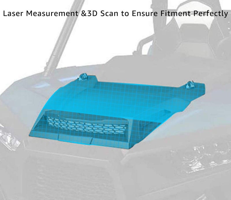 A & UTV PRO Turbo Hood Scoop for 2014-2018 Polaris RZR XP 1000, 2016-2018 RZR XP Turbo, 2013-2020 Polaris RZR 900 Replacement Accessories, Replace OEM # 2881467 - Image 4